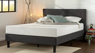 Zinus Shalini Upholstered Diamond Stitched Platform Bed...