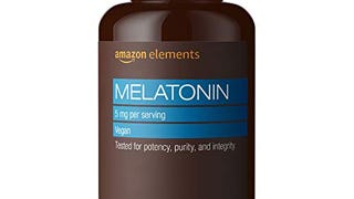 Amazon Elements - Melatonin 5mg Capsules, Helps with occasional...