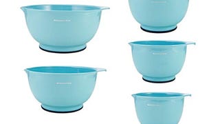 KitchenAid Mixing Bowls, Set of 5, Aqua Sky