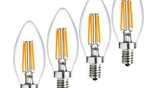 Volare-HK 4W 2700K Torpedo Shape Dimmable LED Candelabra...