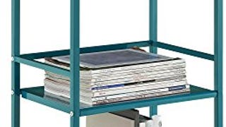 Ameriwood Home Marshall 3 Shelf Metal Rolling Utility Cart,...