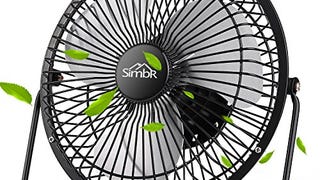 SIMBR Portable USB Mini Desk Fan (Black)