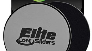 Elite Sportz Equipment Sliders for Working Out, 2 Dual...