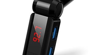 iClever Wireless Bluetooth FM Transmitter Radio Adapter...