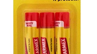 Carmex Classic Medicated Lip Balm, SPF 15, 3 ct (Stick...