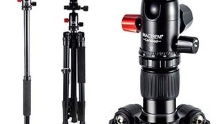 MACTREM Professional Camera Tripod with Phone Mount, 62"...