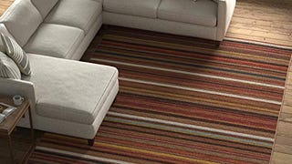 Amazon Brand – Stone & Beam Modern Multi-Colored Stripe...