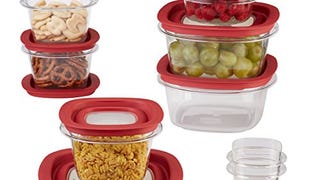 Rubbermaid Premier Easy Find Lids Food Storage Containers,...