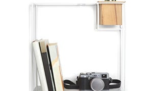 Umbra Cubist Floating Wall Shelf, Large, White