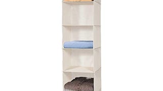 MaidMAX 6 Shelf Hanging Closet Organizer Storage Collapsible...