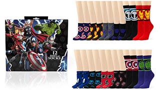 Marvel Comics Themed Crew & Ankle Socks Gift Set for Men...