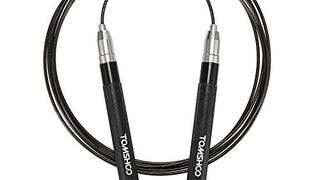 TOMSHOO Adjustable Speed Jump Rope, Lightweight Skipping...