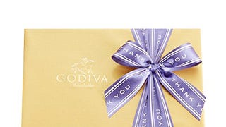 Godiva Chocolatier Gold Ballotin Candy, Thank You, 36...