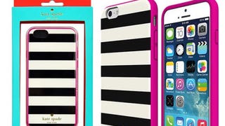 Kate Spade Flexible Hardshell Case Candy Stripe Black and...