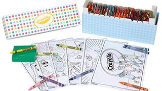 Crayola Crayon Set with Coloring Pages, Gift for Kids, 208...