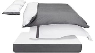 The Casper Duvet Cover Gray/White (Full/Queen)