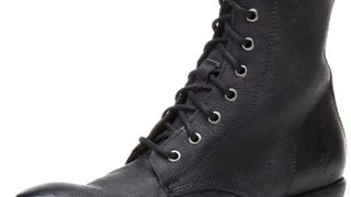 FRYE Women's Carson Lug Lace-Up Ankle Boot, Black, 6 M...