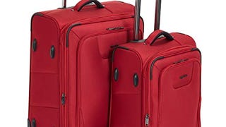 Amazon Basics 2 Piece Expandable Softside Luggage Suitcase...