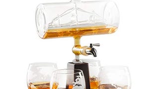 Royal Decanters Sailing Ship - Perfect Gift Set - Stainless...