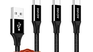 USB C Cable Type C Charging Cord [3 Pack, 6ft] – Agvee...