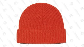 Ribbed Cashmere Beanie