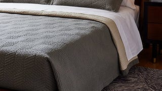 Amazon Brand – Rivet Modern Stone Washed Textured Geo Coverlet...