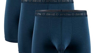 DAVID ARCHY Men's Underwear Micro Modal Dual Pouch Trunks...