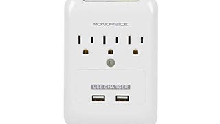 Monoprice Power & Surge - 3 Outlet Power Surge Protector...