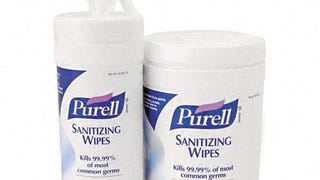 Purell Sanitizing Wipes, 6 x 8 in. Wipes, Canister/