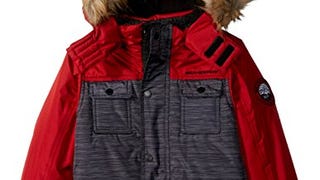 Weatherproof Big Boys Parka with Faux Fur Trimmed Hood,...