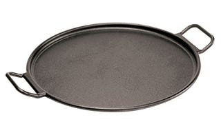 Lodge BOLD 14 Inch Seasoned Cast Iron Pizza Pan, Design-...