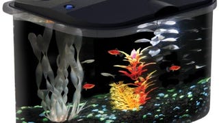 PanaView 5-Gallon Fish Tank with LED Lighting and Power...