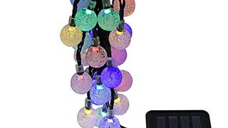 Rockbirds 30 LED Solar String Lights, Outdoor Crystal Ball...