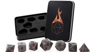 Forged Dice Co. Metal Dice Set - Polyhedral Dice Set of...