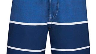 ELETOP Men's Swim Trunks 9" Long Board Shorts Blue EHS006...