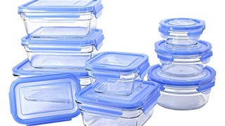 GlassLock 18 Piece Oven Safe Assortment Set, Blue