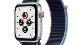 New Apple Watch SE (GPS + Cellular, 44mm) - Silver Aluminum...