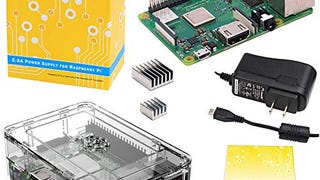 CanaKit Raspberry Pi 3 B+ (B Plus) with Premium Clear Case...