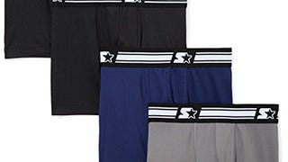 Starter Boys' Boxer Briefs 4-Pack, Amazon Exclusive, Black/...