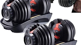 shanchar Adjustable Weights Dumbbells Set，Fitness Dumbbells...