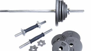 CAP Barbell Regular 110-Pound Weight Set with 5-Feet Threaded...