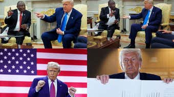Image for Mystery White Billionaire Tells Trump There's no 'White Genocide' in South Africa, Trump Plans Revenge Against A-List Celebs, Feds After Chicago's Black Mayor For Hiring Practices, Hopeful News For Federal Workers After Trump's Layoff Tirade and Other Political News