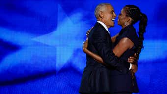 Image for Michelle Obama Finally Claps Back at All Those Divorce Rumors in Her Own Michelle Way. Here's The Tea.