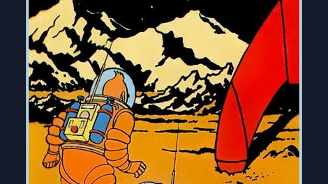 Tintin on the Moon