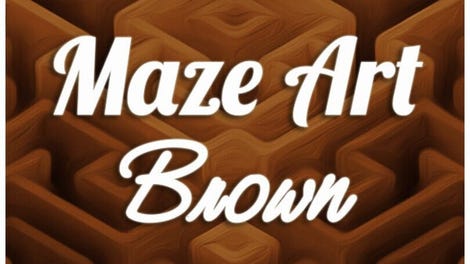 Maze Art: Brown
