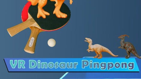 VR Dinosaur Pingpong