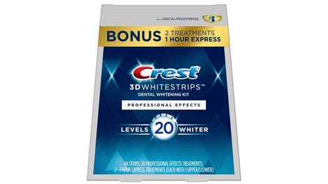 Crest 3D Whitestrips, Professional Effects, Teeth Whitening Strip Kit, 44 Strips (22 Count Pack)