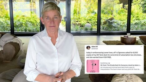 Ellen DeGeneres' Team Denies Asking an Artist for 6,000 Free Tarot Decks