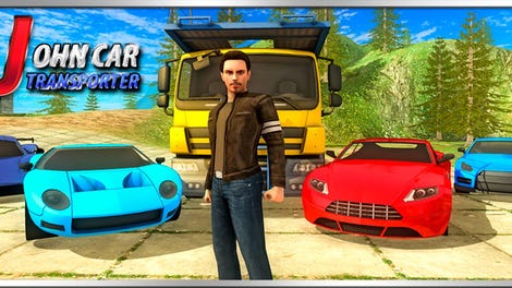 John: Car Transporter Truck 3D