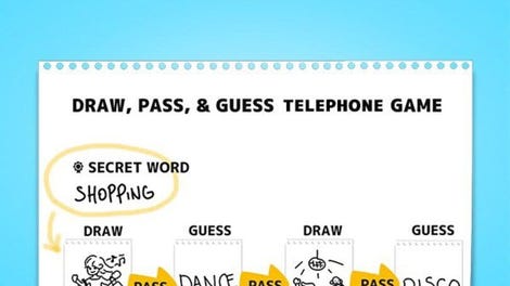 Drawing Telephone Game: Telpic